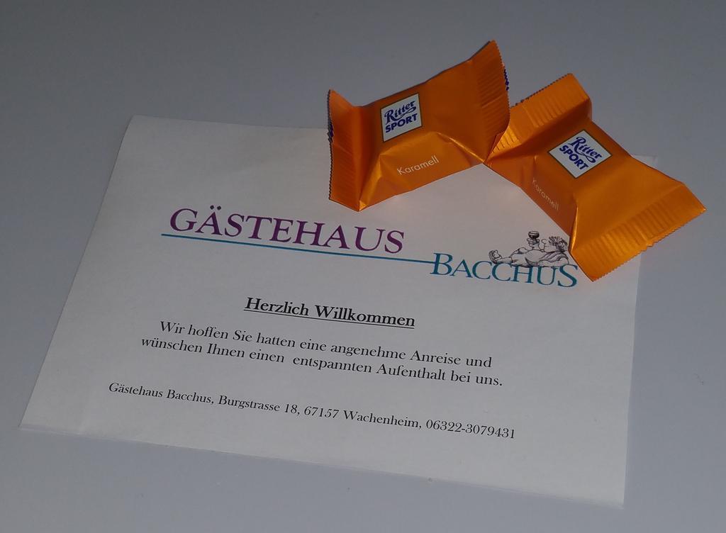 Gaestehaus Bacchus Wachenheim an der Weinstraße Eksteriør billede